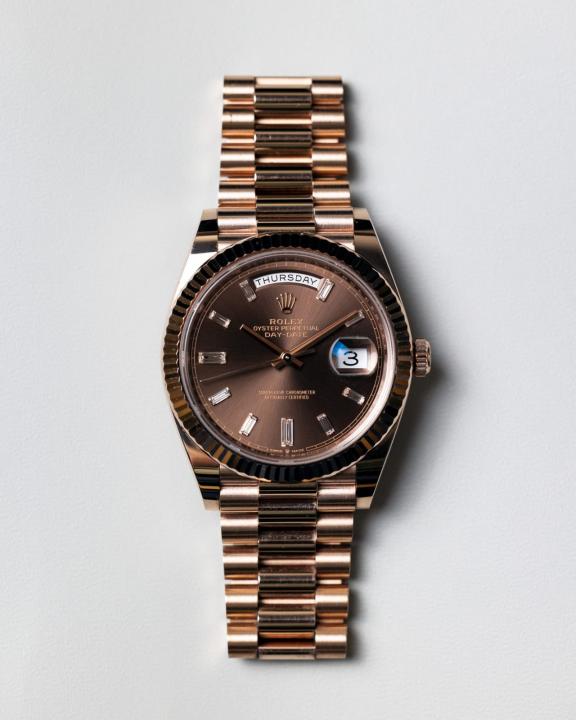 Rolee_x Oyster Perpetual Day Date 40 Battery Copper-Brown