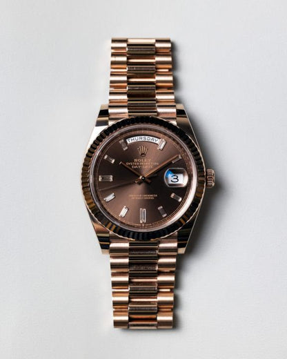 Rolee_x Oyster Perpetual Day Date 40 Battery Copper-Brown