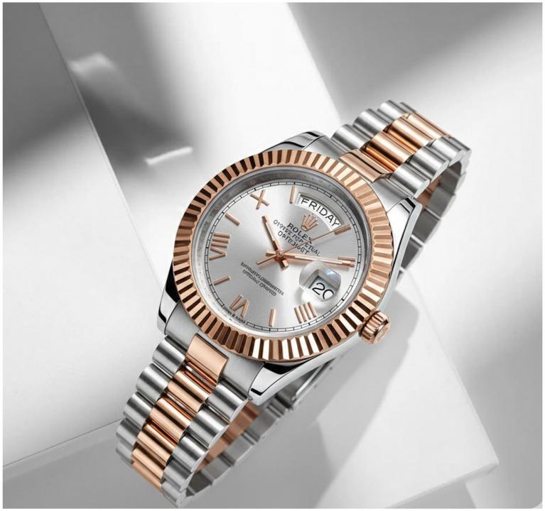 Role_x Oyster Perpetual Day Date 40 Battery 2Ton-Copper-White