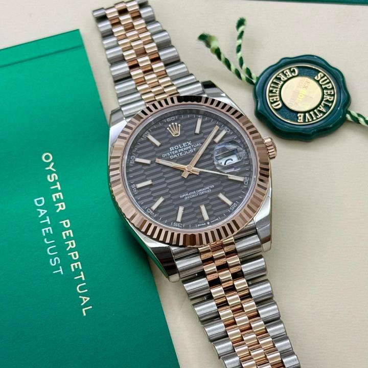 Role_x Oyster Perpetual Date Just 2Ton-Copper-Grey