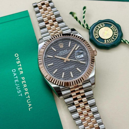 Role_x Oyster Perpetual Date Just 2Ton-Copper-Grey