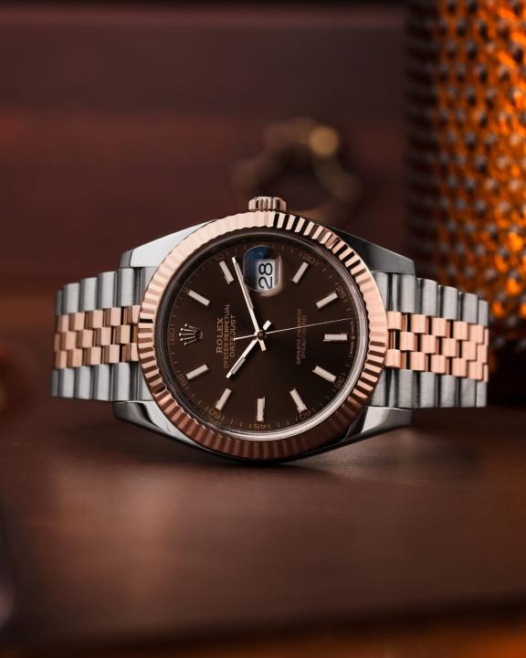 Rolee_x Oyster Perpetual Date Just 2Ton-Copper-Brown