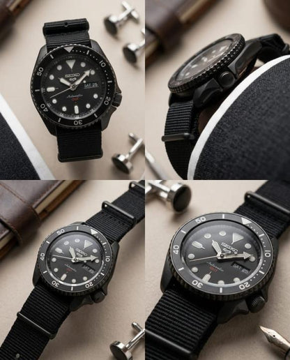 Seikk_o 5 Sports SRPD79K1 Black