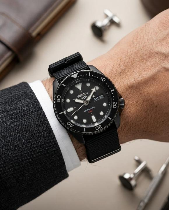 Seikk_o 5 Sports SRPD79K1 Black