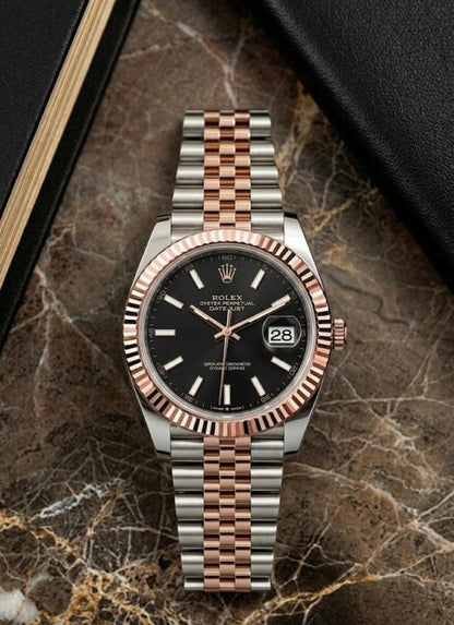 Role_x Oyster Perpetual Date Just 2Ton-Copper-Black
