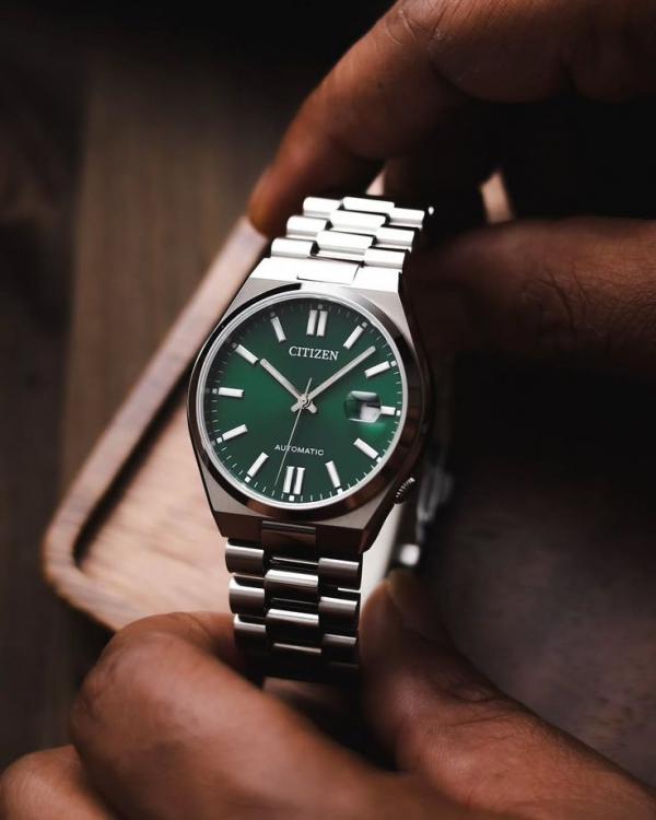 Citizen Tsuyosa Quartz Silver Green