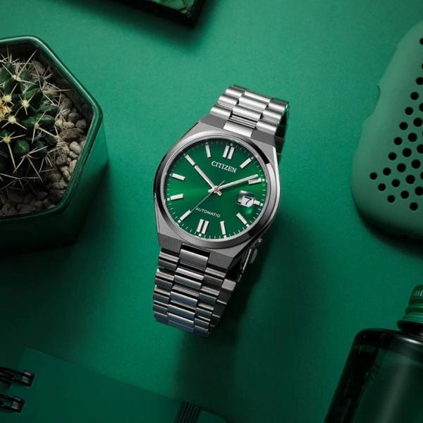 Citizen Tsuyosa Quartz Silver Green