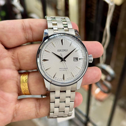 Seikk_o Presage Cocktail Time Mockingbird silver White