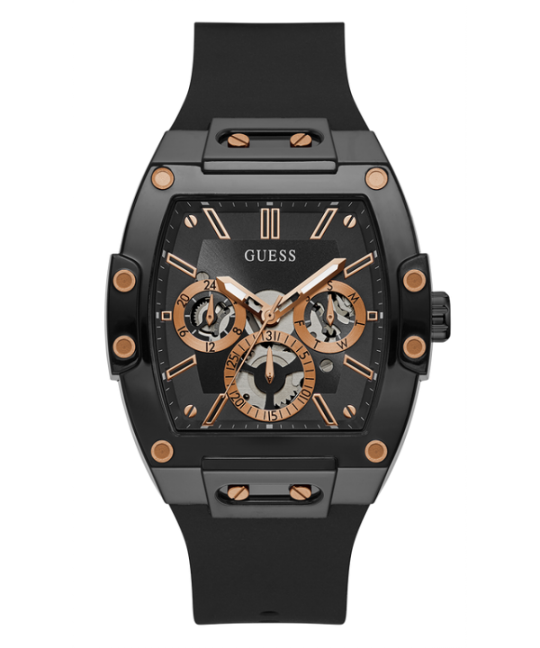 Guess Rectangle Chronograph Black-Copper Chronograph
