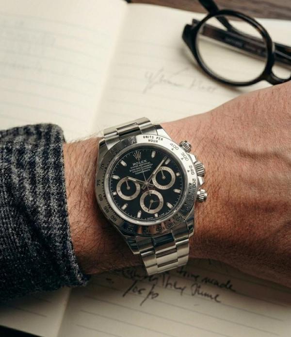 Rolee_x Oyster perpetual Daytona Chosmograph Silver-Black