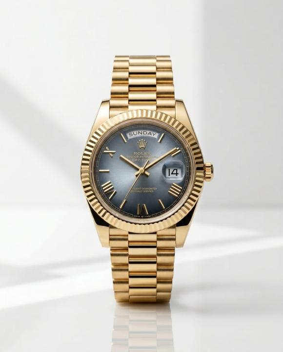 Role_x Oyster Perpetual Day Date 40 Battery Gold-Grey