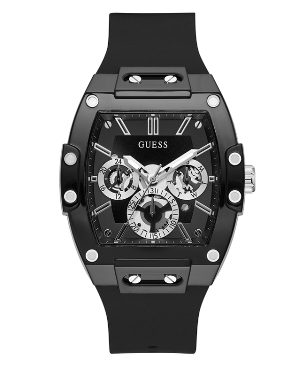 Guess Rectangle Chronograph Black-Silver Chronograph