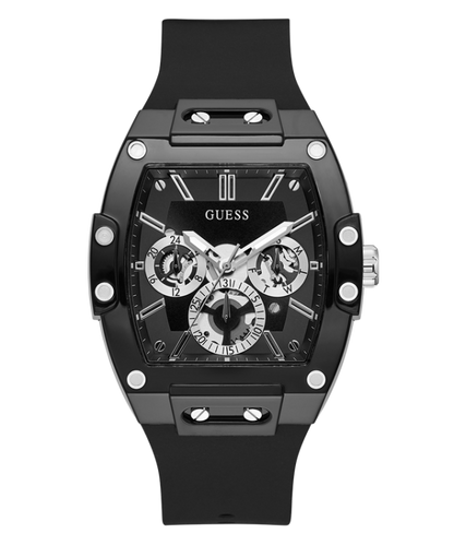 Guess Rectangle Chronograph Black-Silver Chronograph