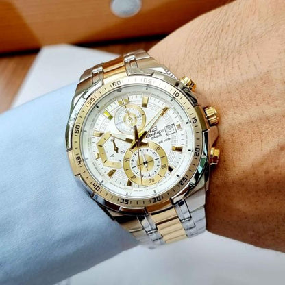 Casio Edifice Efr539 2Ton-Gold-White