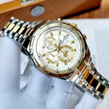 Casio Edifice Efr539 2Ton-Gold-White