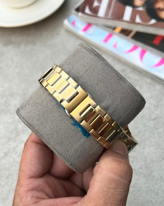 Guess Square Chronograph Gold-Blue