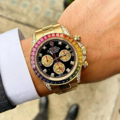 Role_x Oyster Perpetual Rainbow Gold