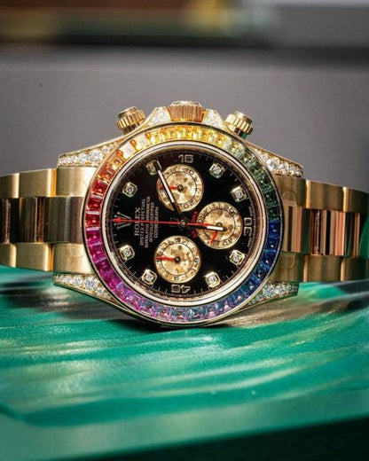 Role_x Oyster Perpetual Rainbow Gold
