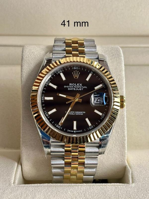 Rolee_x Oyster Perpetual Date Just 2Ton Gold Black