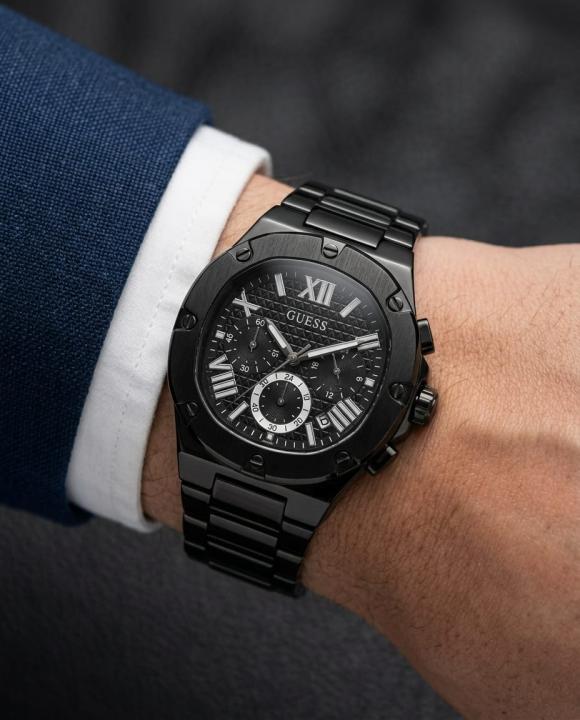 Guess Square Chronograph Black-White
