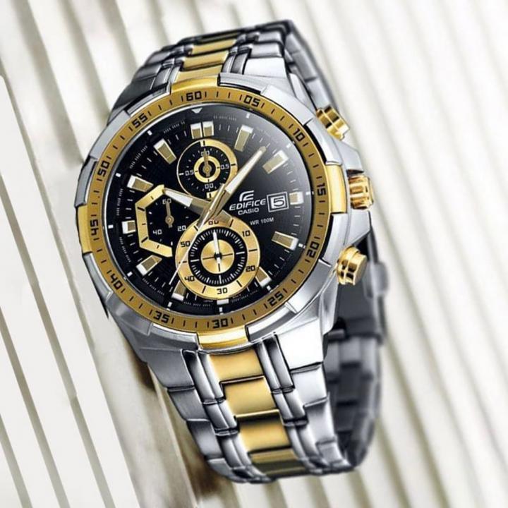 Casio Edifice Efr539 2Ton-Gold-White