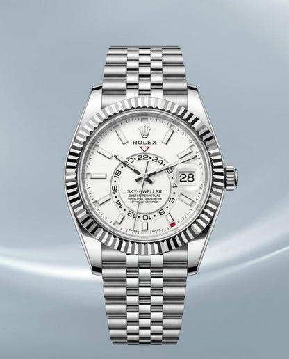 Role_x Oyster Perpetual Sky Dweller Silver-White