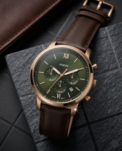 Fossi_l Neutro Chronograph DarkBrown-Copper-Green