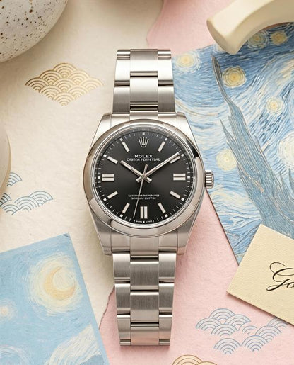 Rolee_x Oyster Perpetual Milgauass Silver-Black