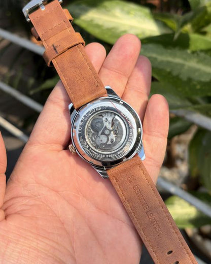 Tommy Hilfige_r Automatic Leather LightBrown-Copper-White