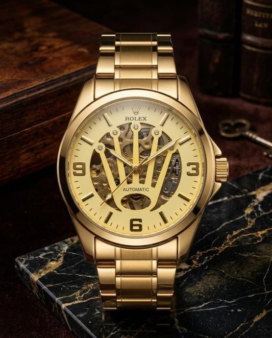 Role_x King Automatic Crown Gold-Gold