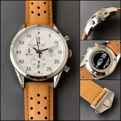 Tag heue_r Carrera Calibre 16 Chronograph Brown-Silver