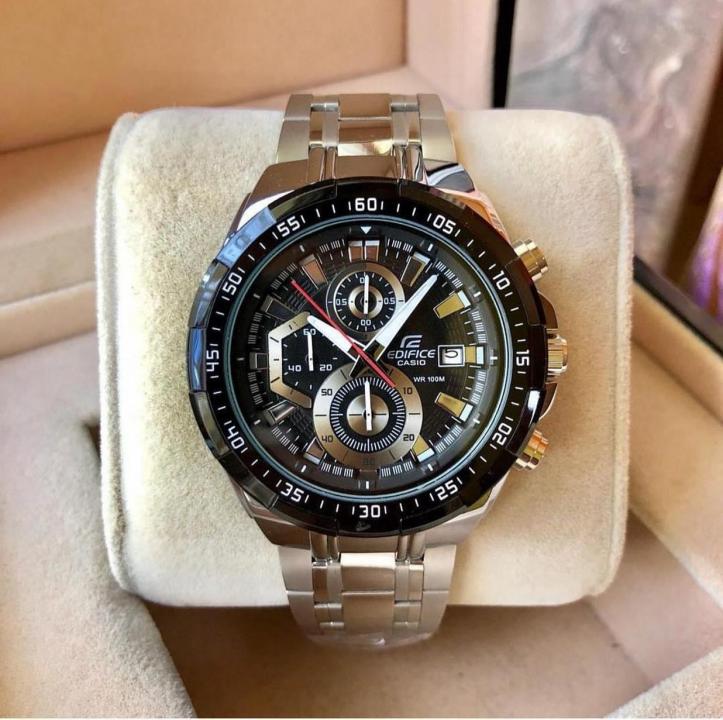 Casio Edifice Efr539 Silver-Black