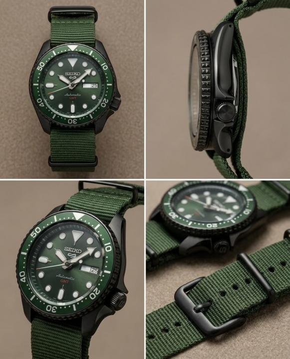 Seik_o 5 Sports SRPD79K1 Green