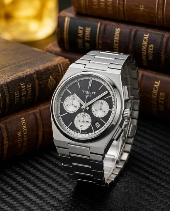 Tissoo_t 1853 Prx Chronograph Steel Silver-Black