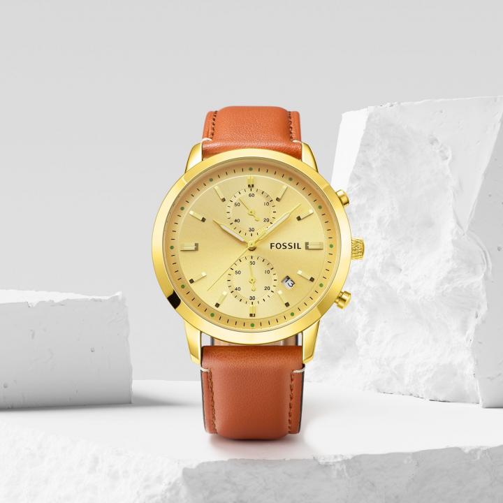 Fossi_l Townsman Chronograph LightBrown-Gold