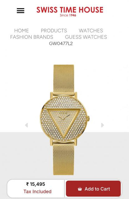 Guess Crystal Gold