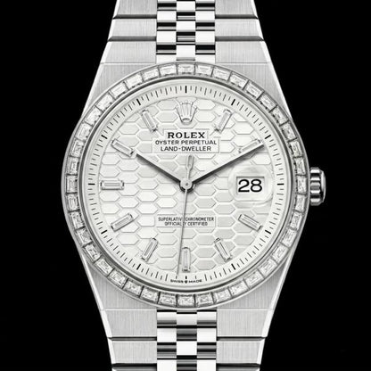 Role_x Oyster Perpetual Land Dweller Diamond Bazel