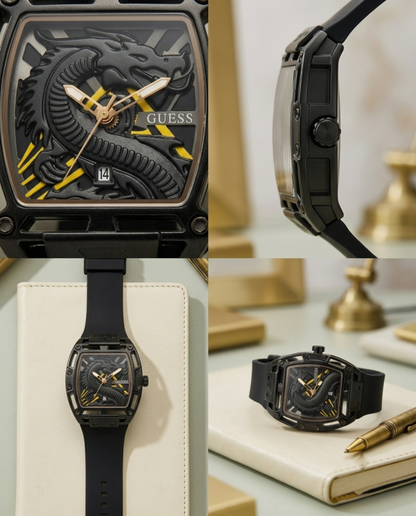 Guess Trend Legend Dragon Full Black-Gold