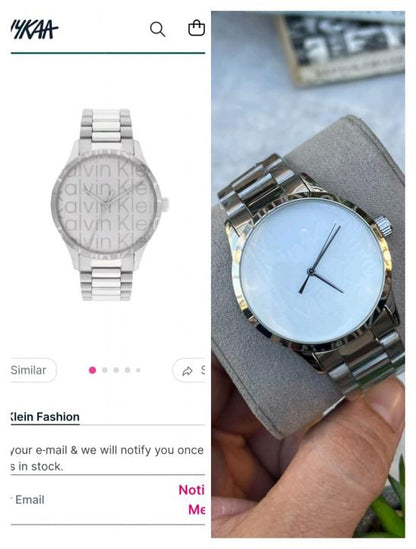 Calvin K_lein Rocna Ura Silver