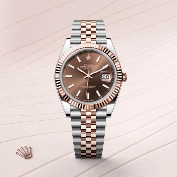 Role_x Oyster Perpetual Date Just 2Ton-Copper-Brown