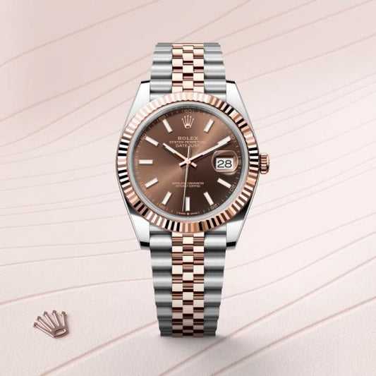 Role_x Oyster Perpetual Date Just 2Ton-Copper-Brown