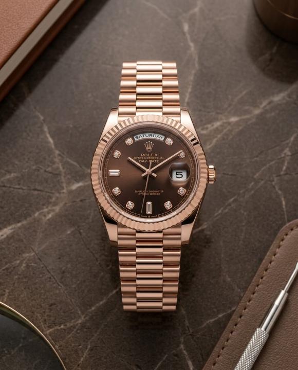 Role_x Oyster Perpetual Day Date Diamond Cooper-Brown 40 Battery