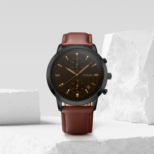 Fossi_l Townsman Chronograph DarkBrown-Black-Brown
